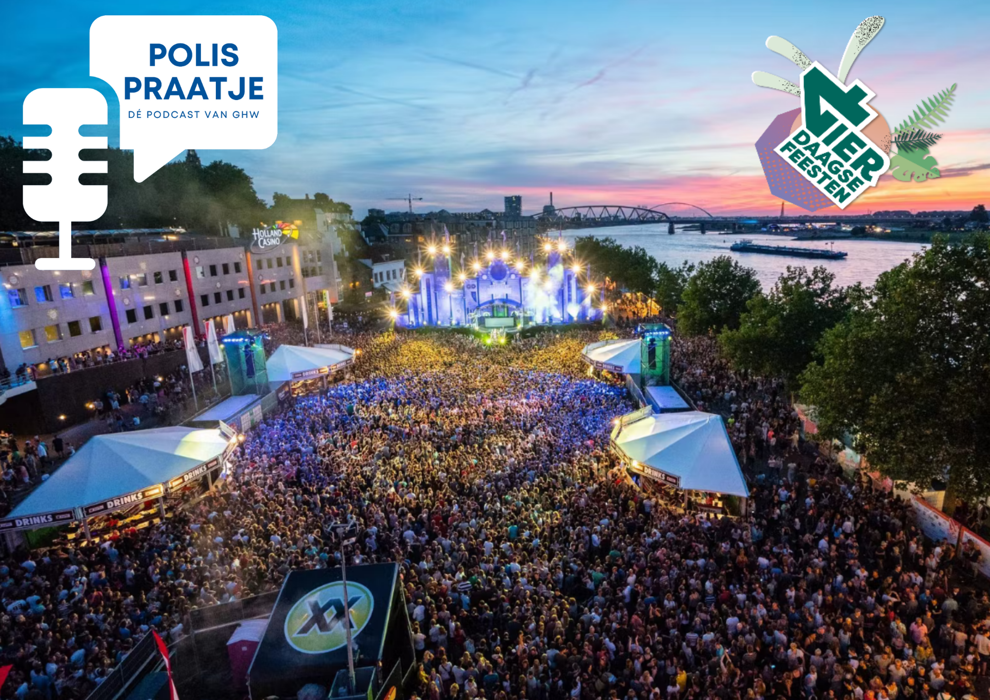 Polis Praatje, Evenementen met Stichting Vierdaagsefeesten